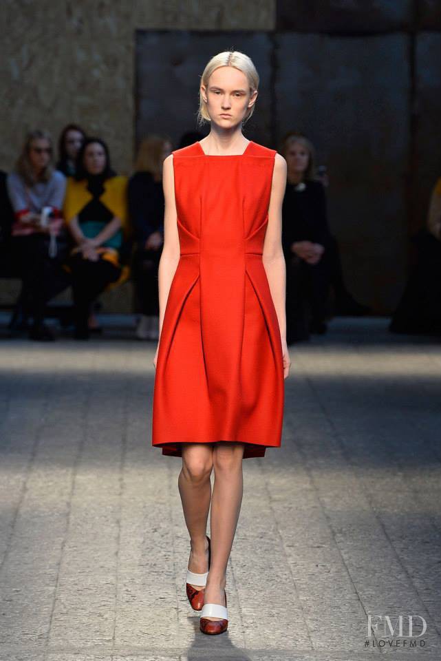 Harleth Kuusik featured in  the Sportmax fashion show for Autumn/Winter 2014