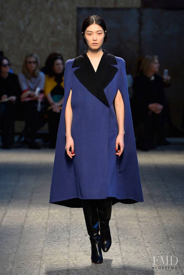 Sung Hee Kim featured in  the Sportmax fashion show for Autumn/Winter 2014