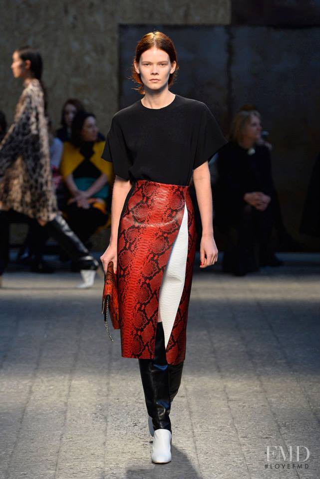 Irina Kravchenko featured in  the Sportmax fashion show for Autumn/Winter 2014