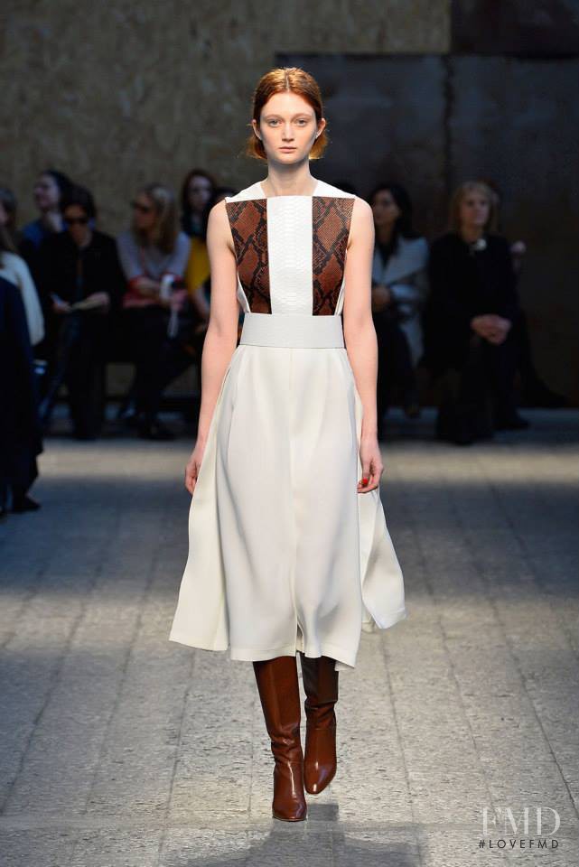 Sophie Touchet featured in  the Sportmax fashion show for Autumn/Winter 2014
