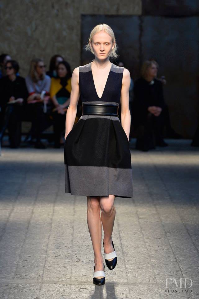 Maja Salamon featured in  the Sportmax fashion show for Autumn/Winter 2014