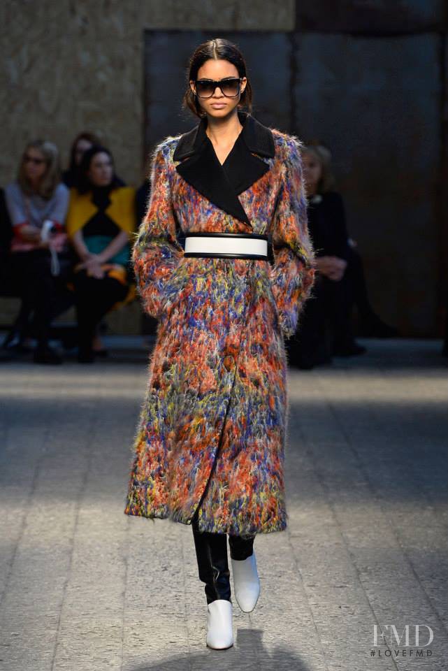 Mariana Santana featured in  the Sportmax fashion show for Autumn/Winter 2014