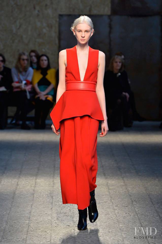 Nastya Sten featured in  the Sportmax fashion show for Autumn/Winter 2014