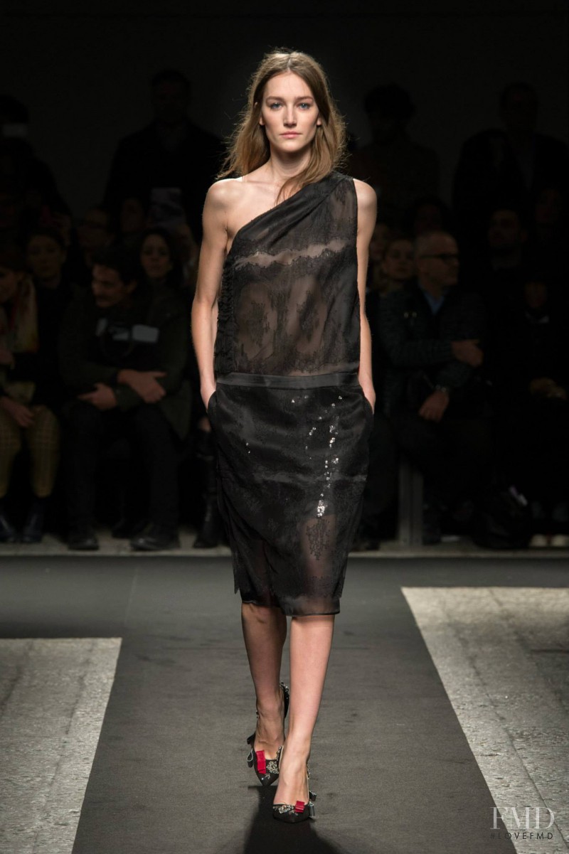 Joséphine Le Tutour featured in  the N° 21 fashion show for Autumn/Winter 2014