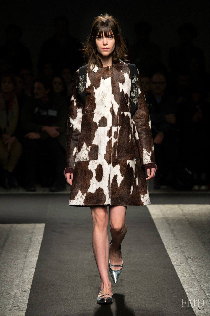Meghan Collison featured in  the N° 21 fashion show for Autumn/Winter 2014
