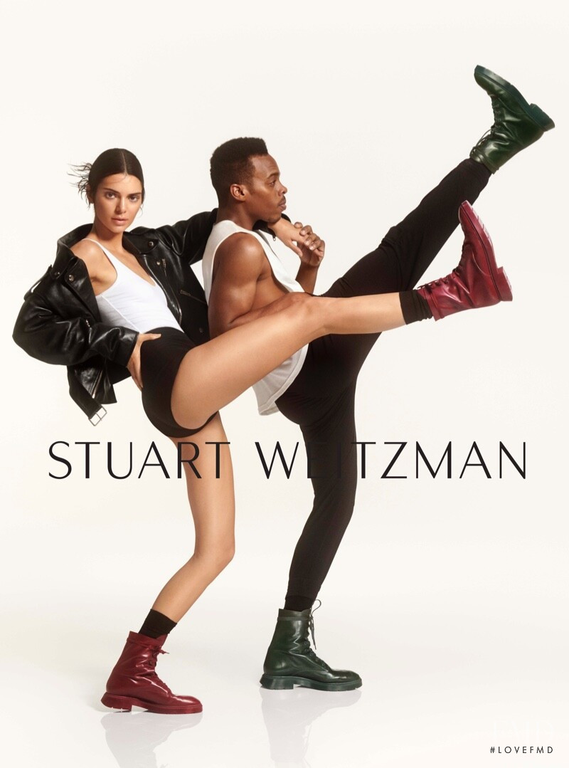 Kendall Jenner featured in  the Stuart Weitzman advertisement for Autumn/Winter 2019