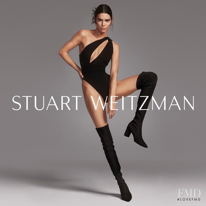 Kendall Jenner featured in  the Stuart Weitzman advertisement for Autumn/Winter 2019