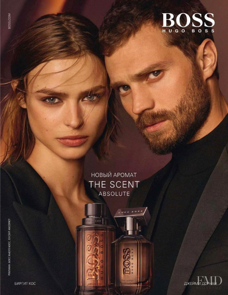 Birgit Kos featured in  the Boss by Hugo Boss The Scent Absolute Fragrance advertisement for Autumn/Winter 2019