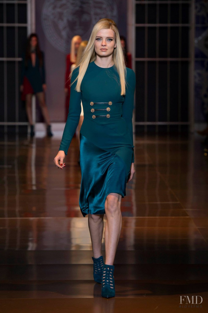 Natalia Siodmiak featured in  the Versace fashion show for Autumn/Winter 2014