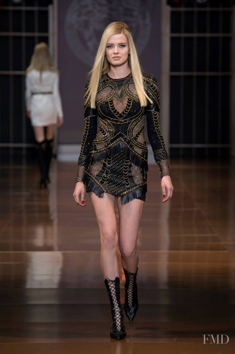 Natalia Siodmiak featured in  the Versace fashion show for Autumn/Winter 2014