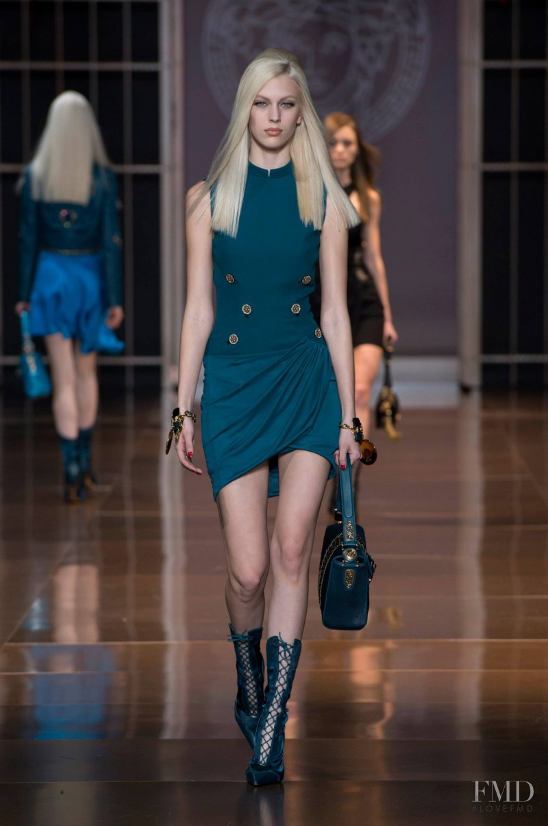 Juliana Schurig featured in  the Versace fashion show for Autumn/Winter 2014