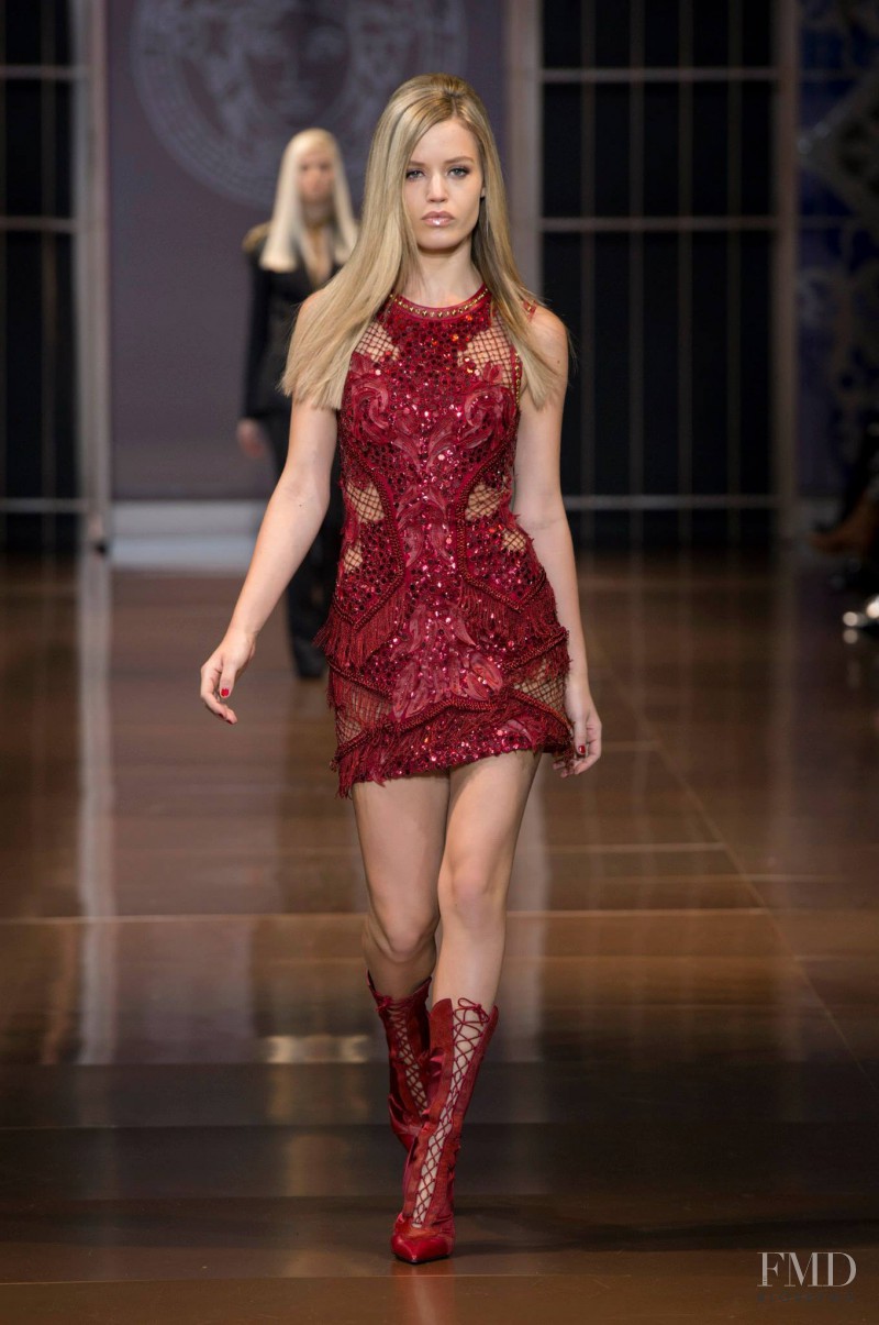 Georgia May Jagger featured in  the Versace fashion show for Autumn/Winter 2014