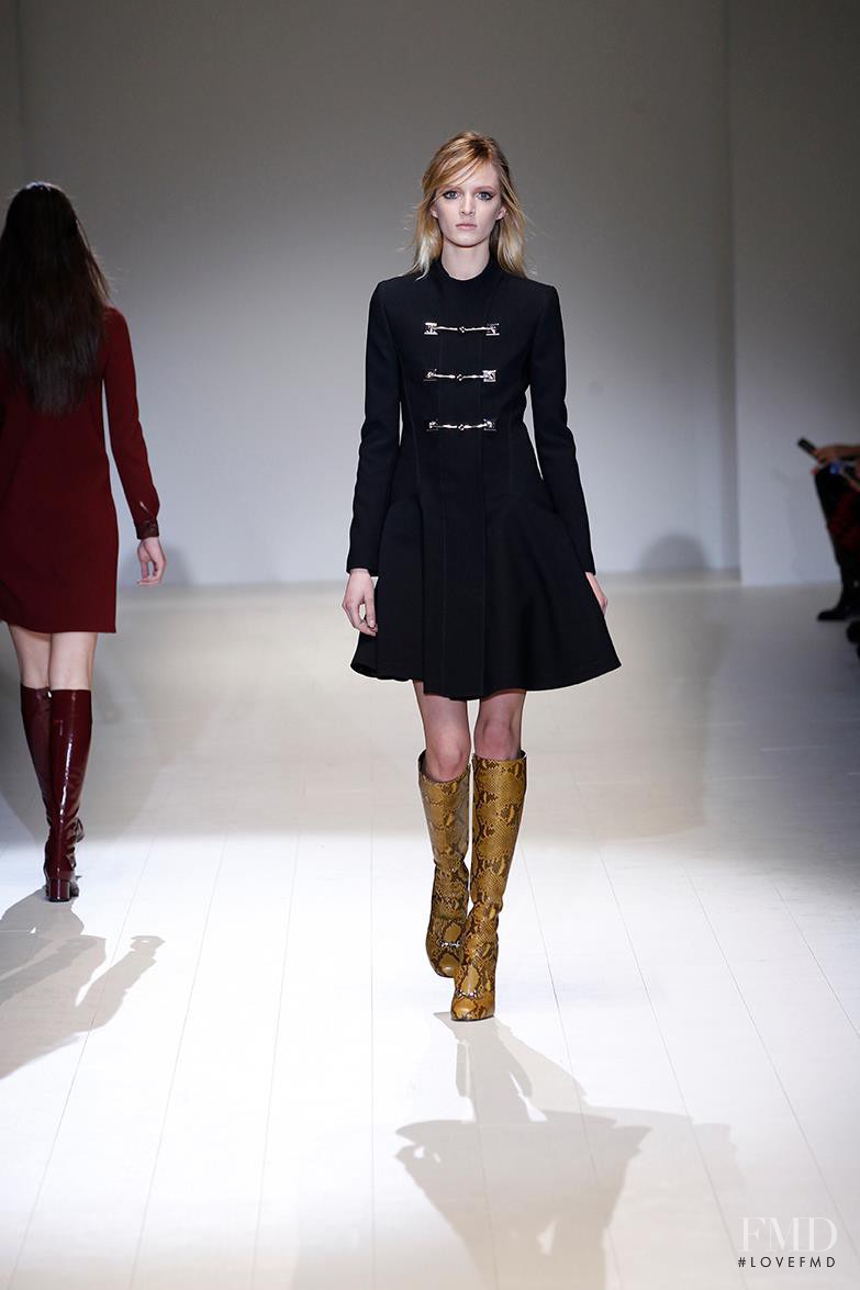 Daria Strokous featured in  the Gucci Boyish Romanticism fashion show for Autumn/Winter 2014