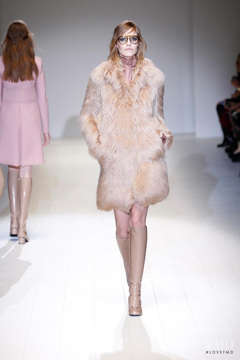 Suvi Koponen featured in  the Gucci Boyish Romanticism fashion show for Autumn/Winter 2014