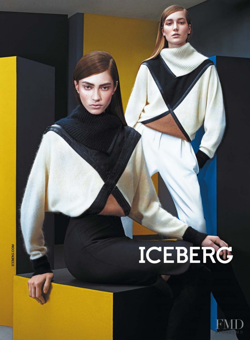 Joséphine Le Tutour featured in  the Iceberg advertisement for Autumn/Winter 2013