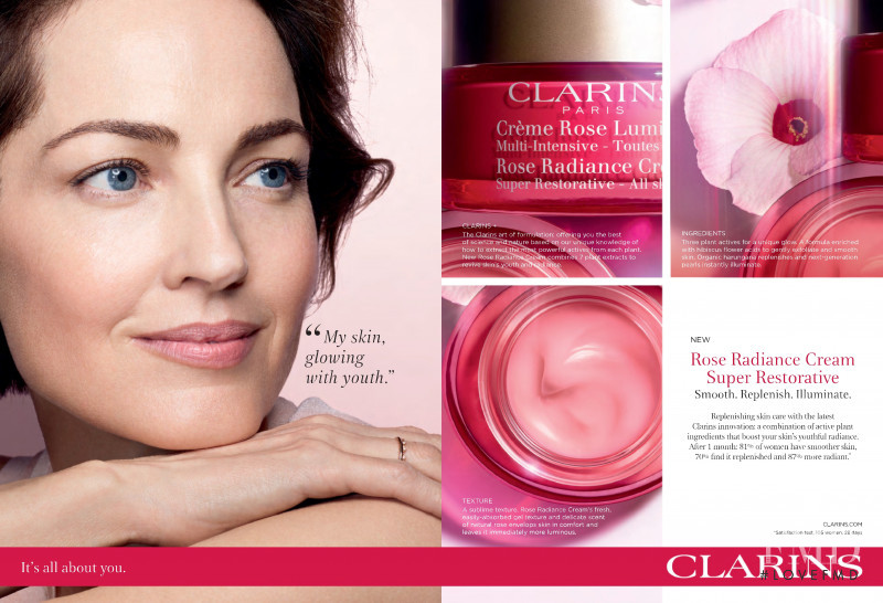 Clarins advertisement for Autumn/Winter 2019