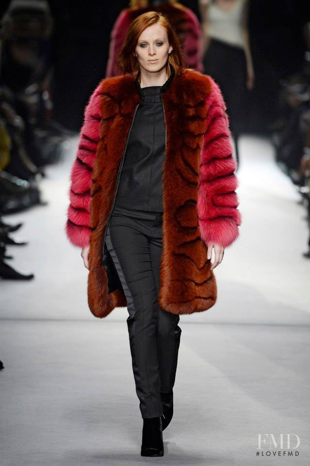 Karen Elson featured in  the Tom Ford fashion show for Autumn/Winter 2014