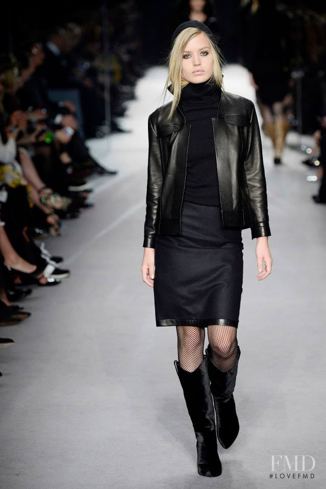 Georgia May Jagger featured in  the Tom Ford fashion show for Autumn/Winter 2014