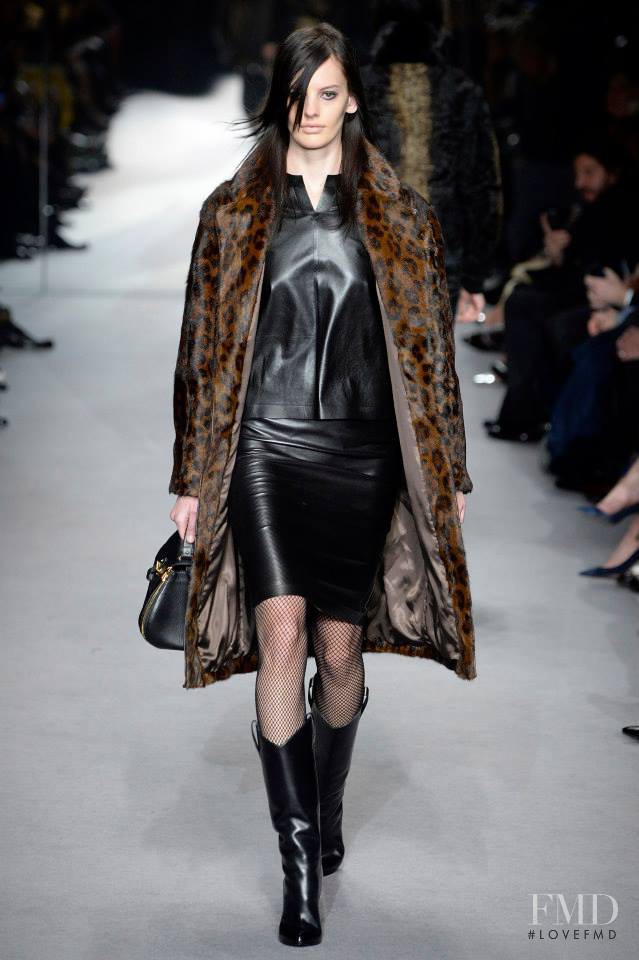 Amanda Murphy featured in  the Tom Ford fashion show for Autumn/Winter 2014
