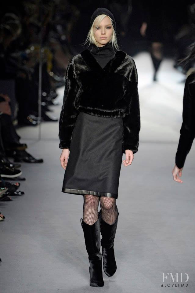 Sasha Luss featured in  the Tom Ford fashion show for Autumn/Winter 2014