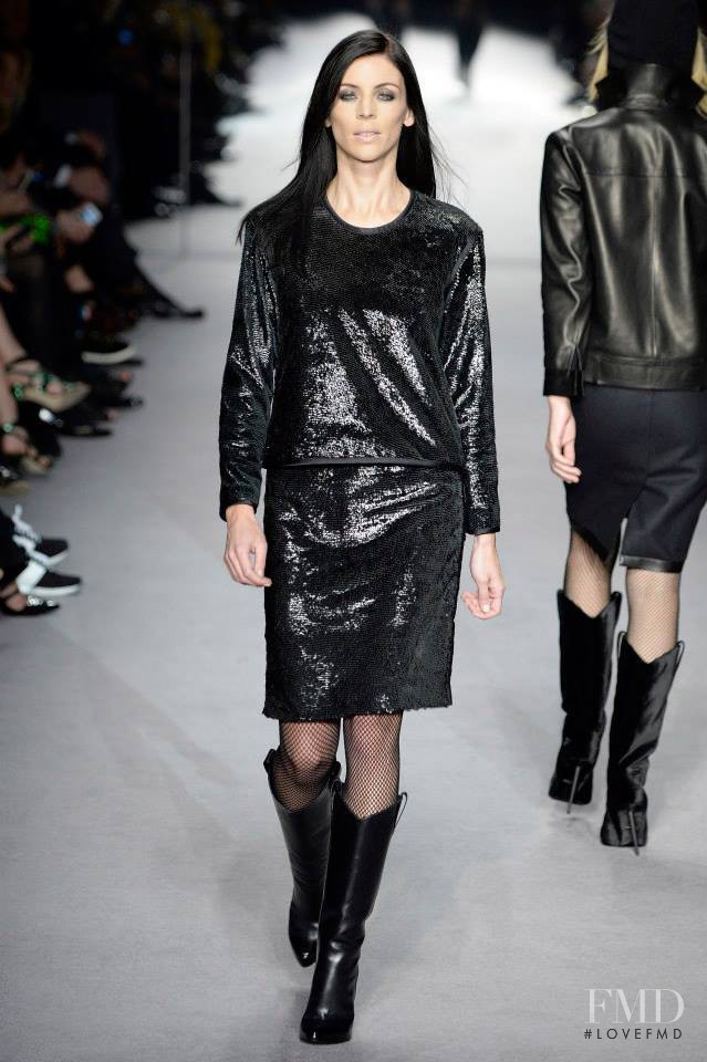 Liberty Ross featured in  the Tom Ford fashion show for Autumn/Winter 2014
