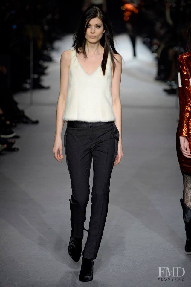 Larissa Hofmann featured in  the Tom Ford fashion show for Autumn/Winter 2014