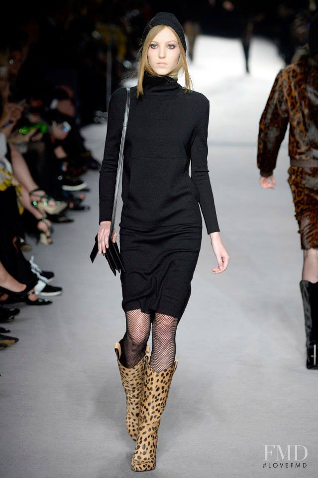 Ella Richards featured in  the Tom Ford fashion show for Autumn/Winter 2014