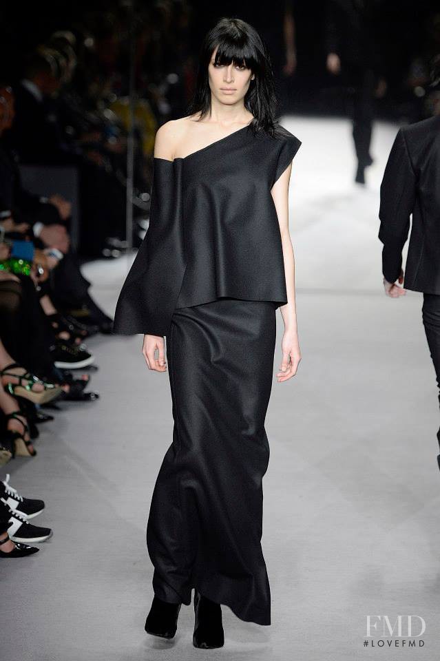 Sabrina Ioffreda featured in  the Tom Ford fashion show for Autumn/Winter 2014
