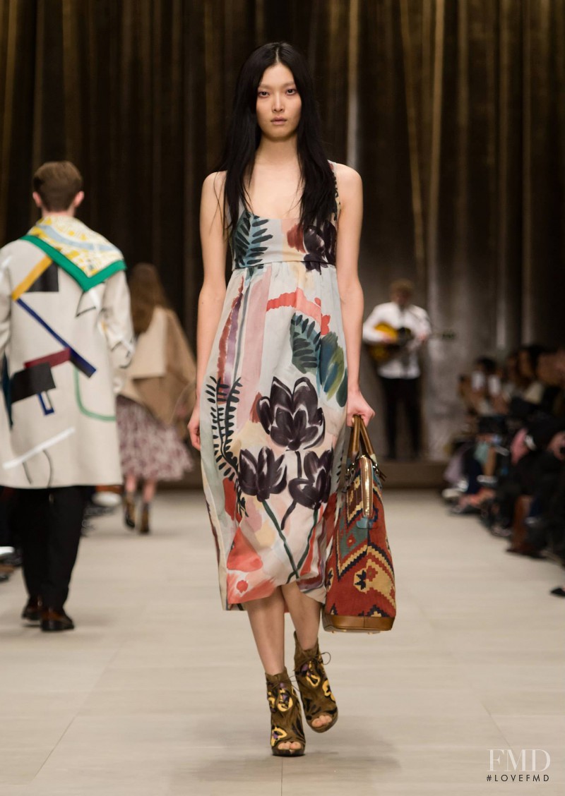 Sung Hee Kim featured in  the Burberry Prorsum fashion show for Autumn/Winter 2014