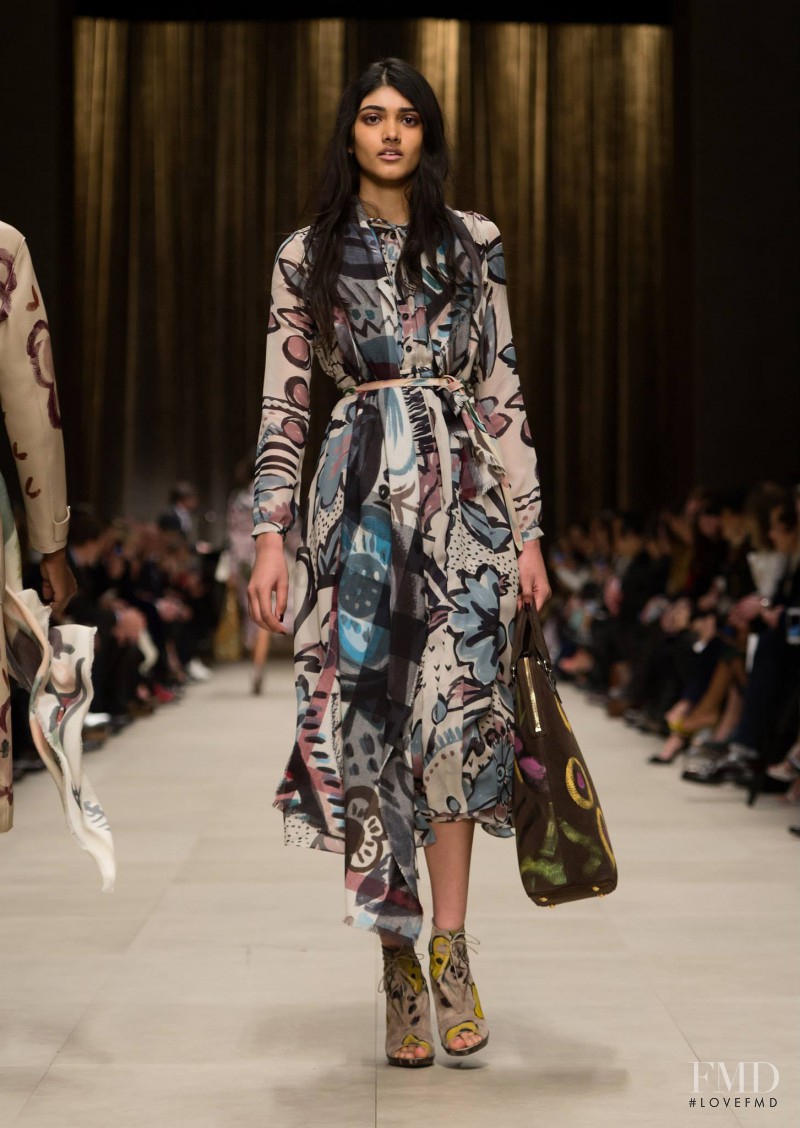Neelam Johal Gill featured in  the Burberry Prorsum fashion show for Autumn/Winter 2014