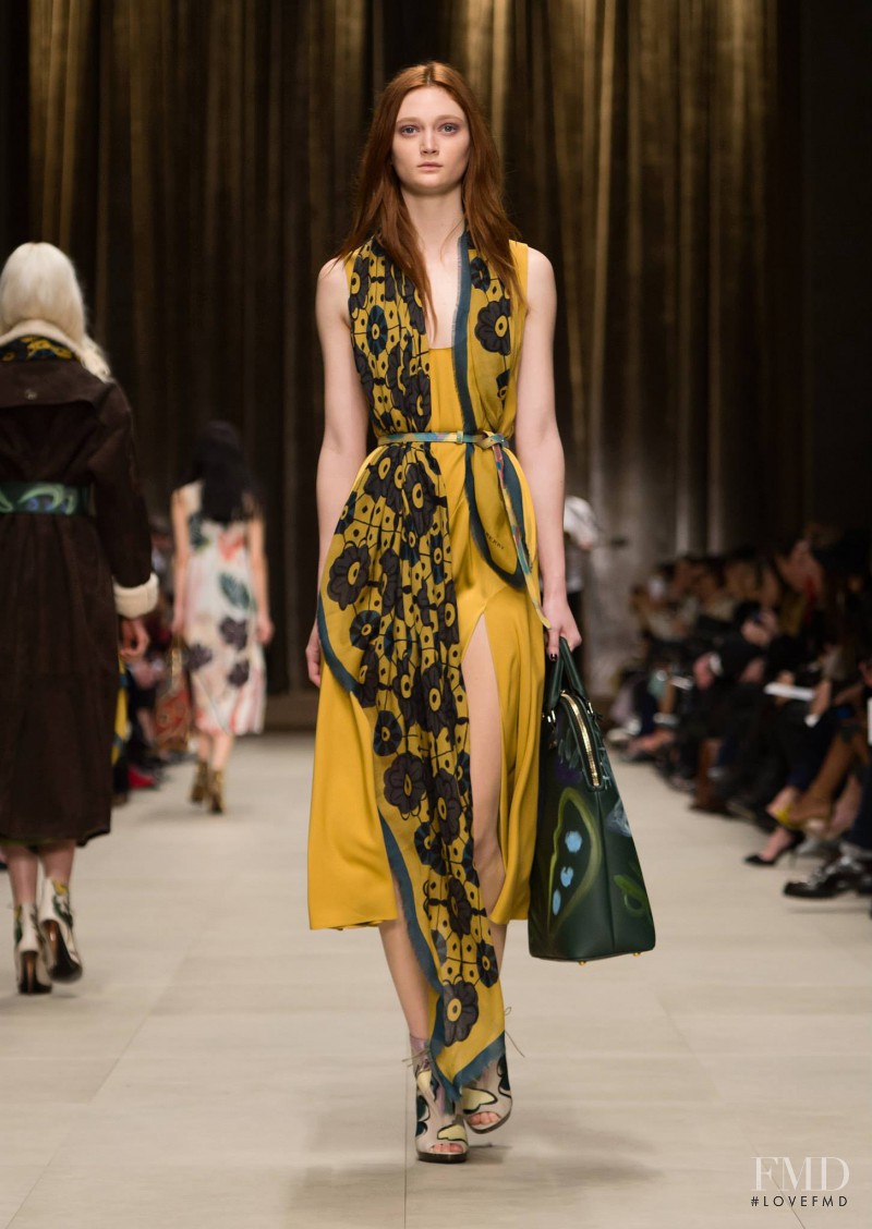 Sophie Touchet featured in  the Burberry Prorsum fashion show for Autumn/Winter 2014