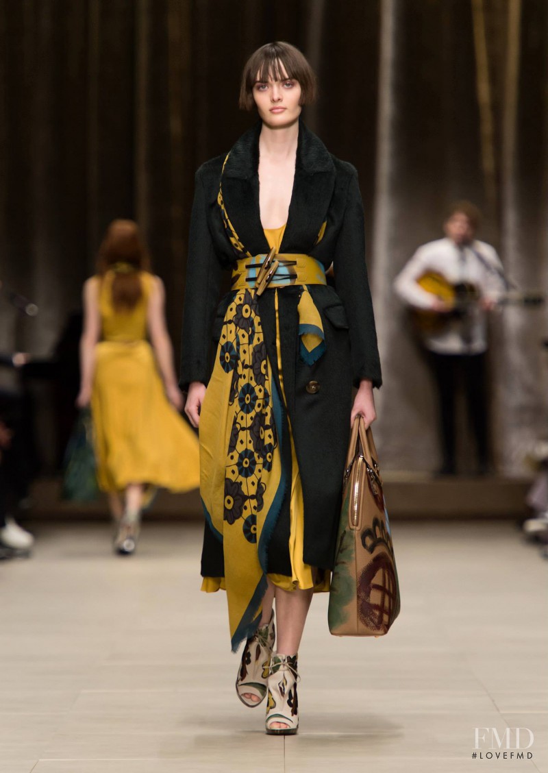 Sam Rollinson featured in  the Burberry Prorsum fashion show for Autumn/Winter 2014