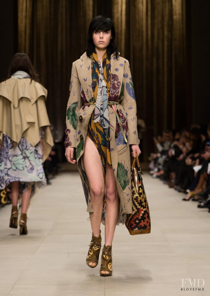 Edie Campbell featured in  the Burberry Prorsum fashion show for Autumn/Winter 2014