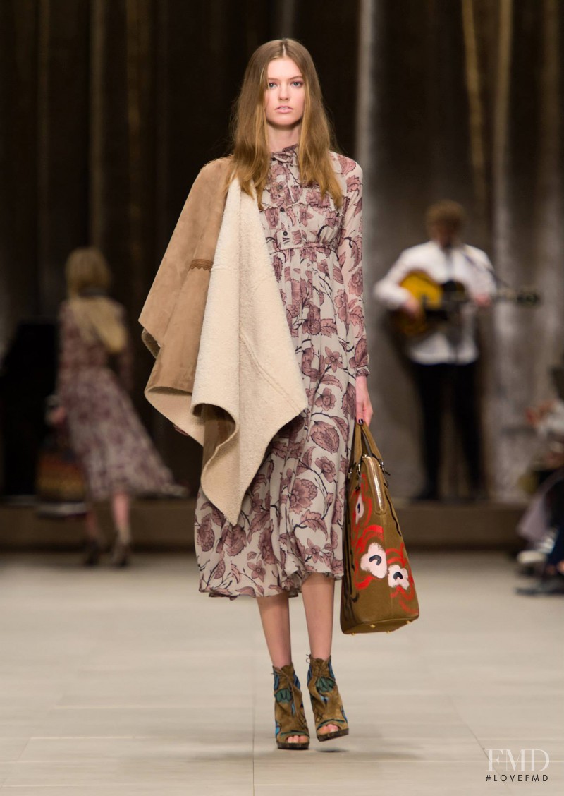 Emmy Rappe featured in  the Burberry Prorsum fashion show for Autumn/Winter 2014
