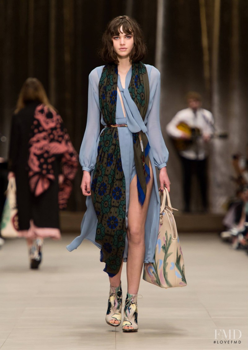 Misha Hart featured in  the Burberry Prorsum fashion show for Autumn/Winter 2014