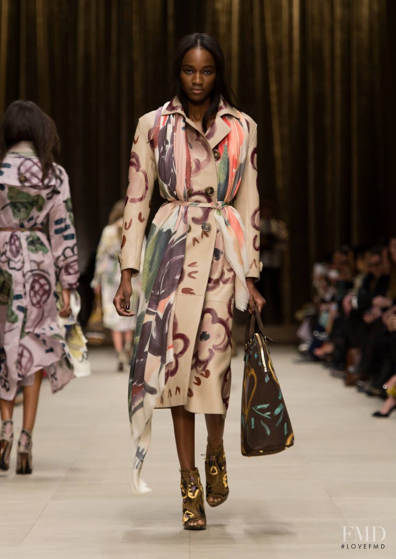 Janica Compte featured in  the Burberry Prorsum fashion show for Autumn/Winter 2014