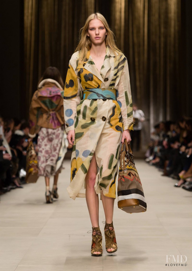 Marique Schimmel featured in  the Burberry Prorsum fashion show for Autumn/Winter 2014