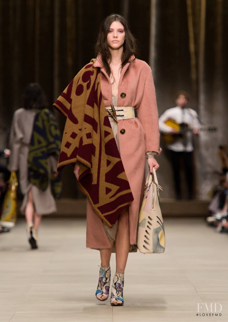 Carla Ciffoni featured in  the Burberry Prorsum fashion show for Autumn/Winter 2014