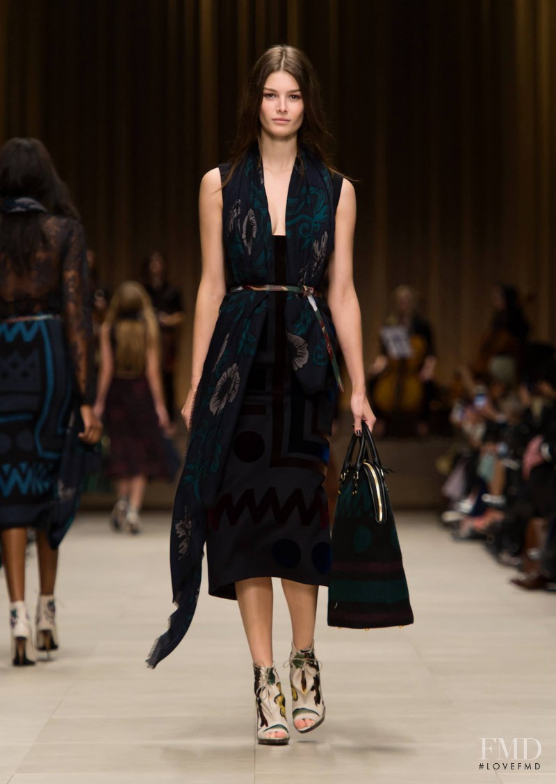 Ophélie Guillermand featured in  the Burberry Prorsum fashion show for Autumn/Winter 2014