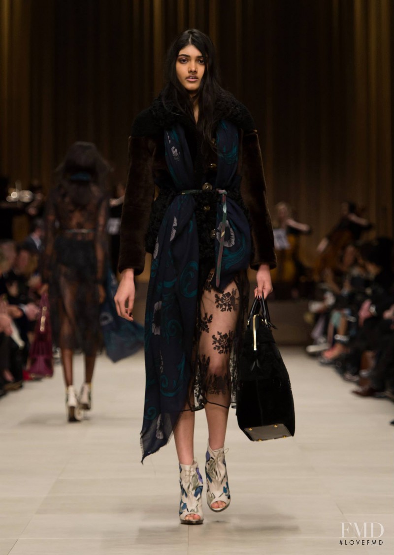 Neelam Johal Gill featured in  the Burberry Prorsum fashion show for Autumn/Winter 2014