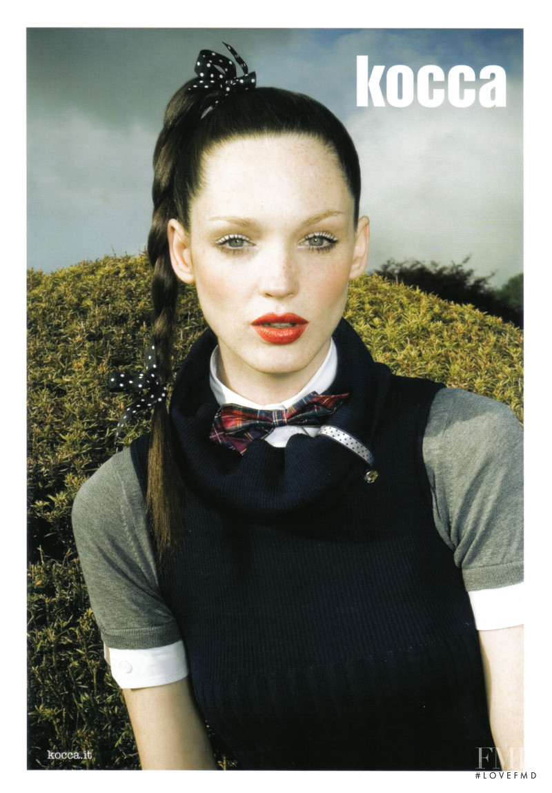 Carla Crombie featured in  the Kocca advertisement for Autumn/Winter 2009