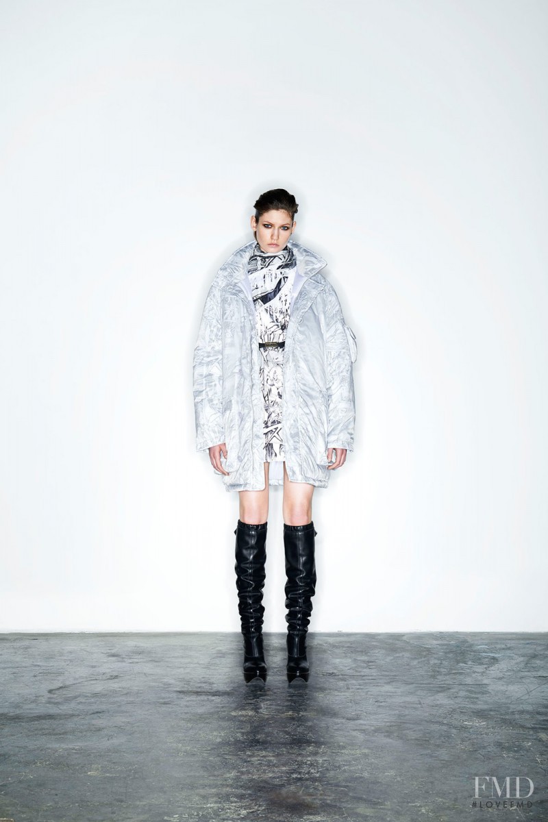 Kasia Krol featured in  the McQ Alexander McQueen fashion show for Autumn/Winter 2014