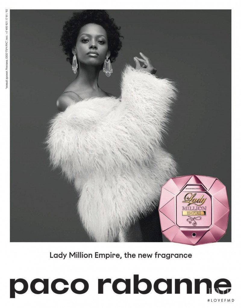 Londone Myers featured in  the Paco Rabanne 1 Million Eu de Toilette advertisement for Autumn/Winter 2019