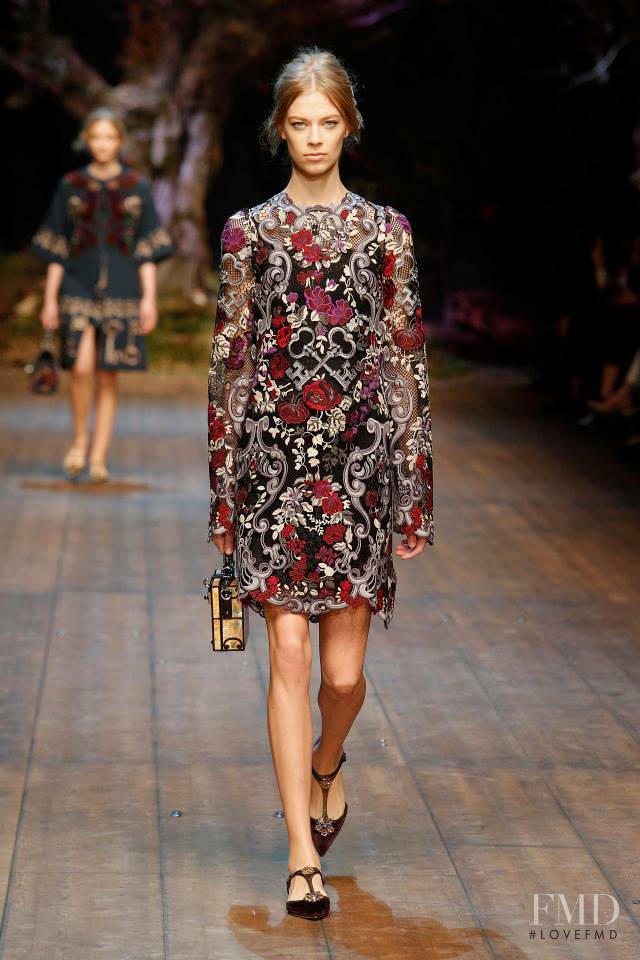 Lexi Boling featured in  the Dolce & Gabbana fashion show for Autumn/Winter 2014