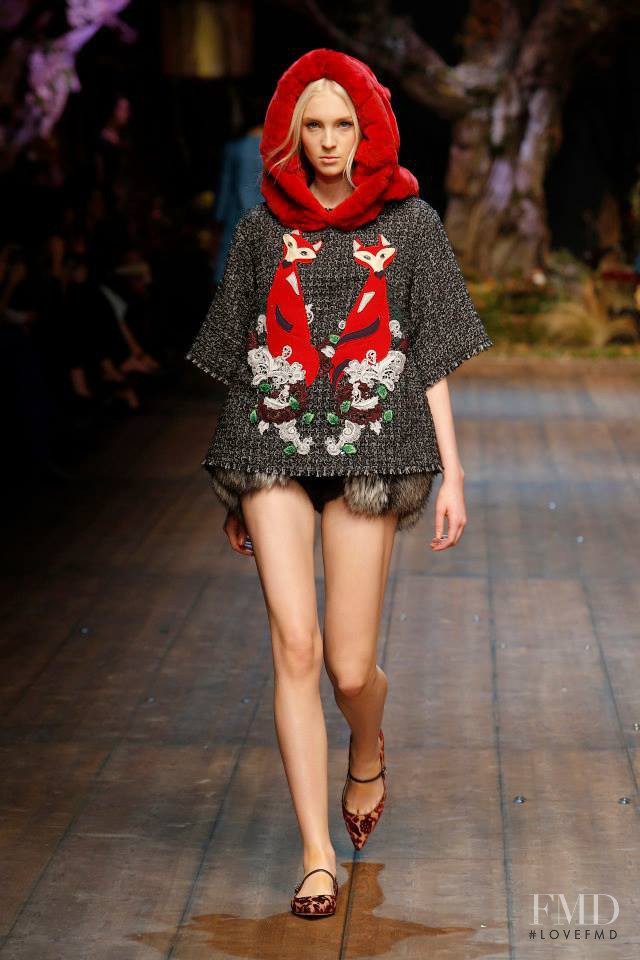 Nastya Sten featured in  the Dolce & Gabbana fashion show for Autumn/Winter 2014