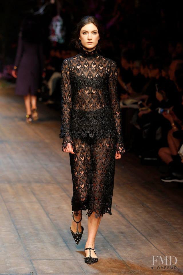 Jacquelyn Jablonski featured in  the Dolce & Gabbana fashion show for Autumn/Winter 2014