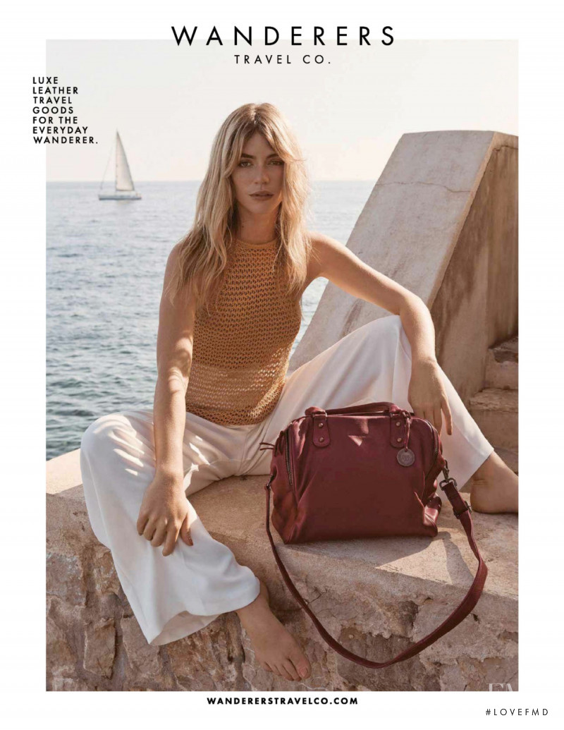 Vanessa Axente featured in  the Wanderers Travel Co. advertisement for Spring/Summer 2019