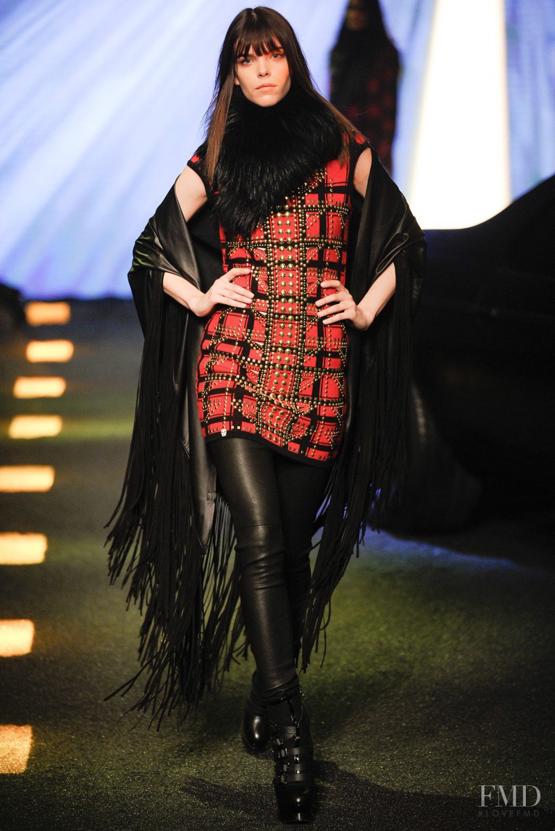 Meghan Collison featured in  the Philipp Plein fashion show for Autumn/Winter 2014