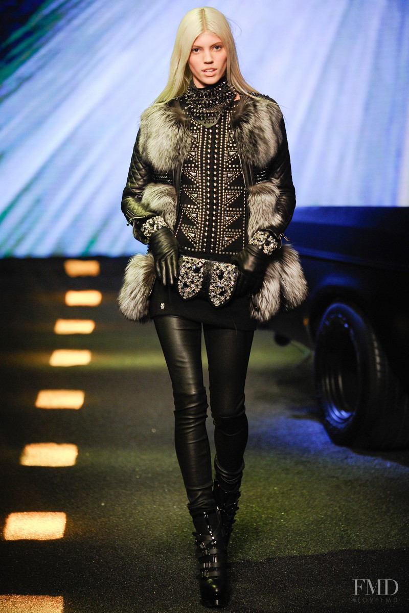 Devon Windsor featured in  the Philipp Plein fashion show for Autumn/Winter 2014