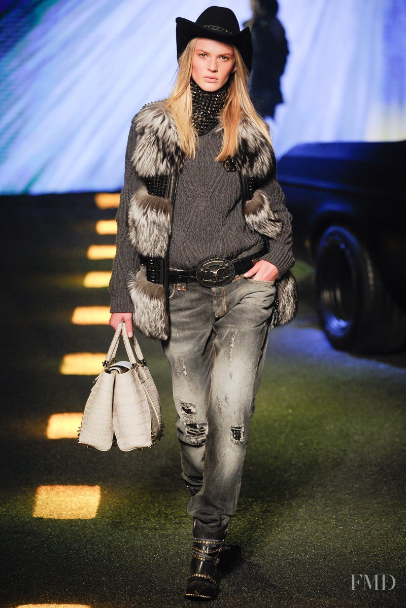 Anne Vyalitsyna featured in  the Philipp Plein fashion show for Autumn/Winter 2014